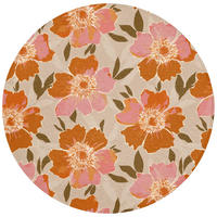 KÚPEĽŇOVÁ PREDLOŽKA Kvety - Motív - Retro 70x70 cm - viacfarebná, textil/plast (70/70cm) - OnlyWow