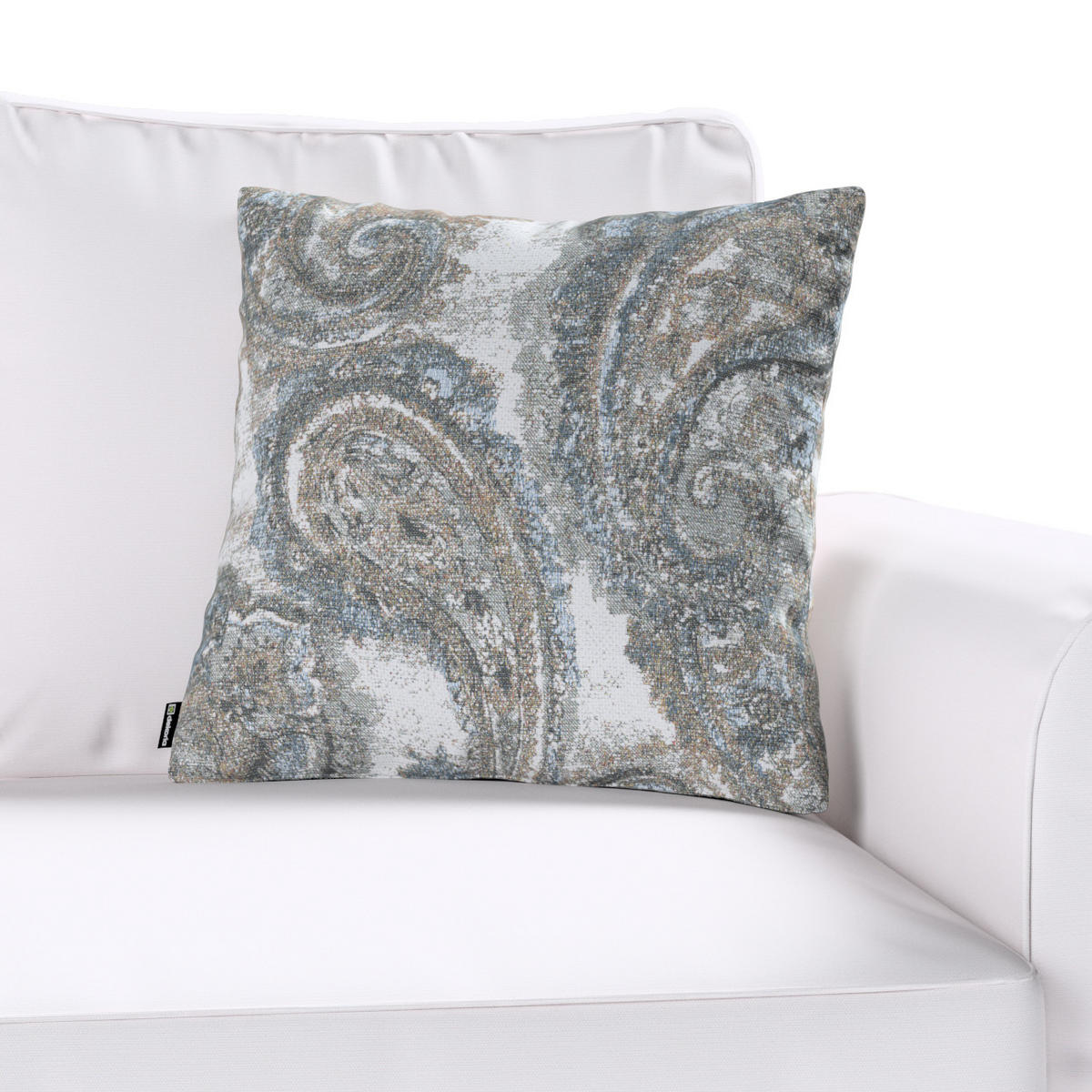 KISSENHÜLLE Cosy Home blau- grün, 43x43 cm - Multicolor, Textil (43/43cm) - Dekoria