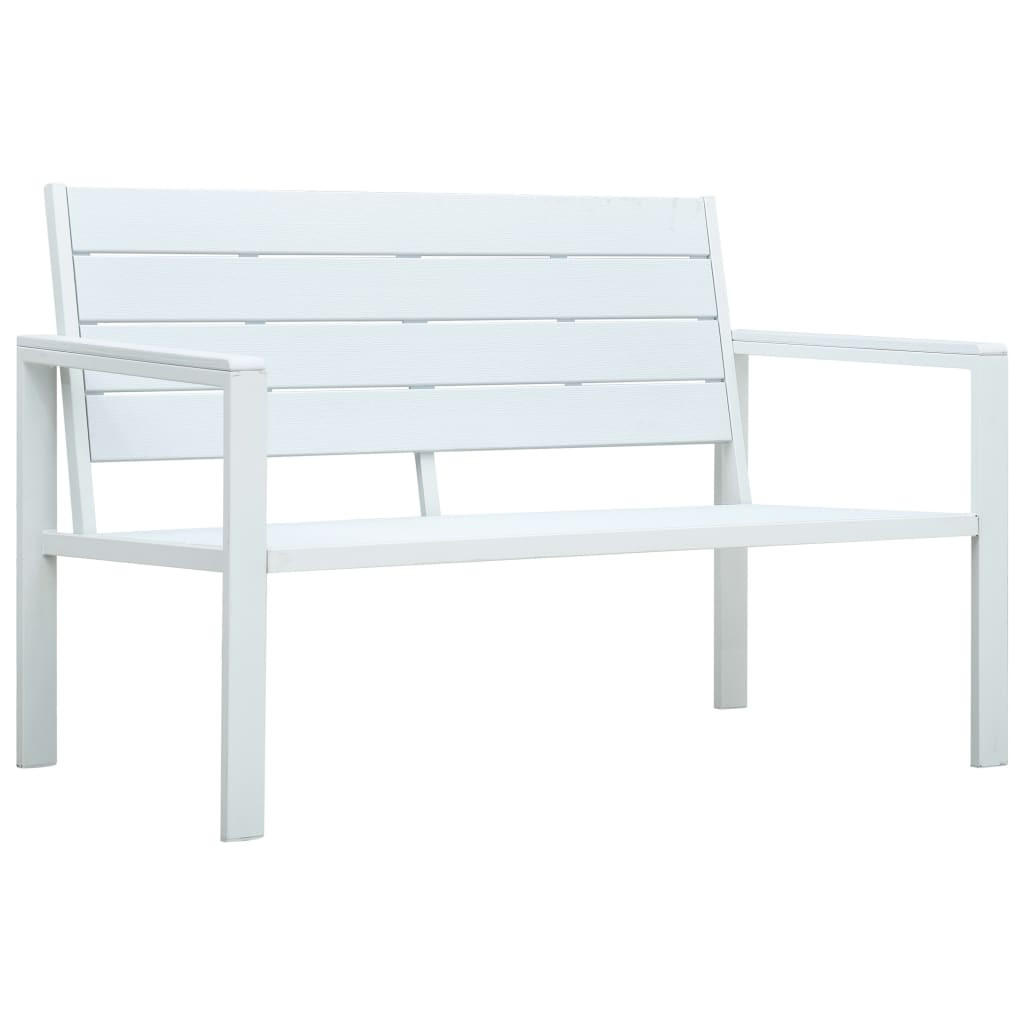 furnicato Gartenbank Weiß 120x78x64 cm