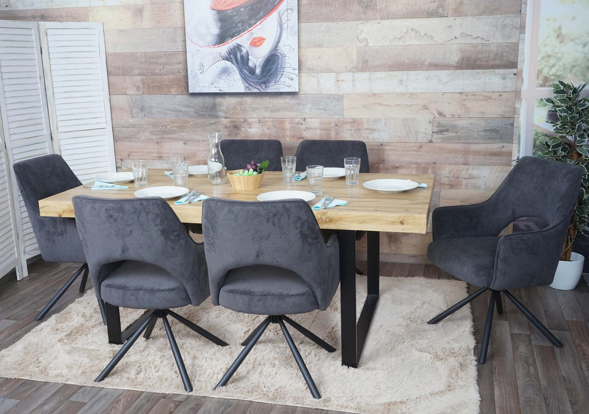 ESSZIMMERSTUHL Braun, Grau - Braun/Grau, Textil (57/89/52cm) - MCW