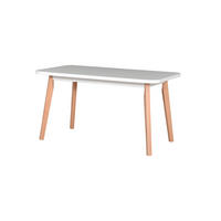 ESSTISCH Oslo 6 - Weiß, Holz (80/140/75cm) - Leaf Design