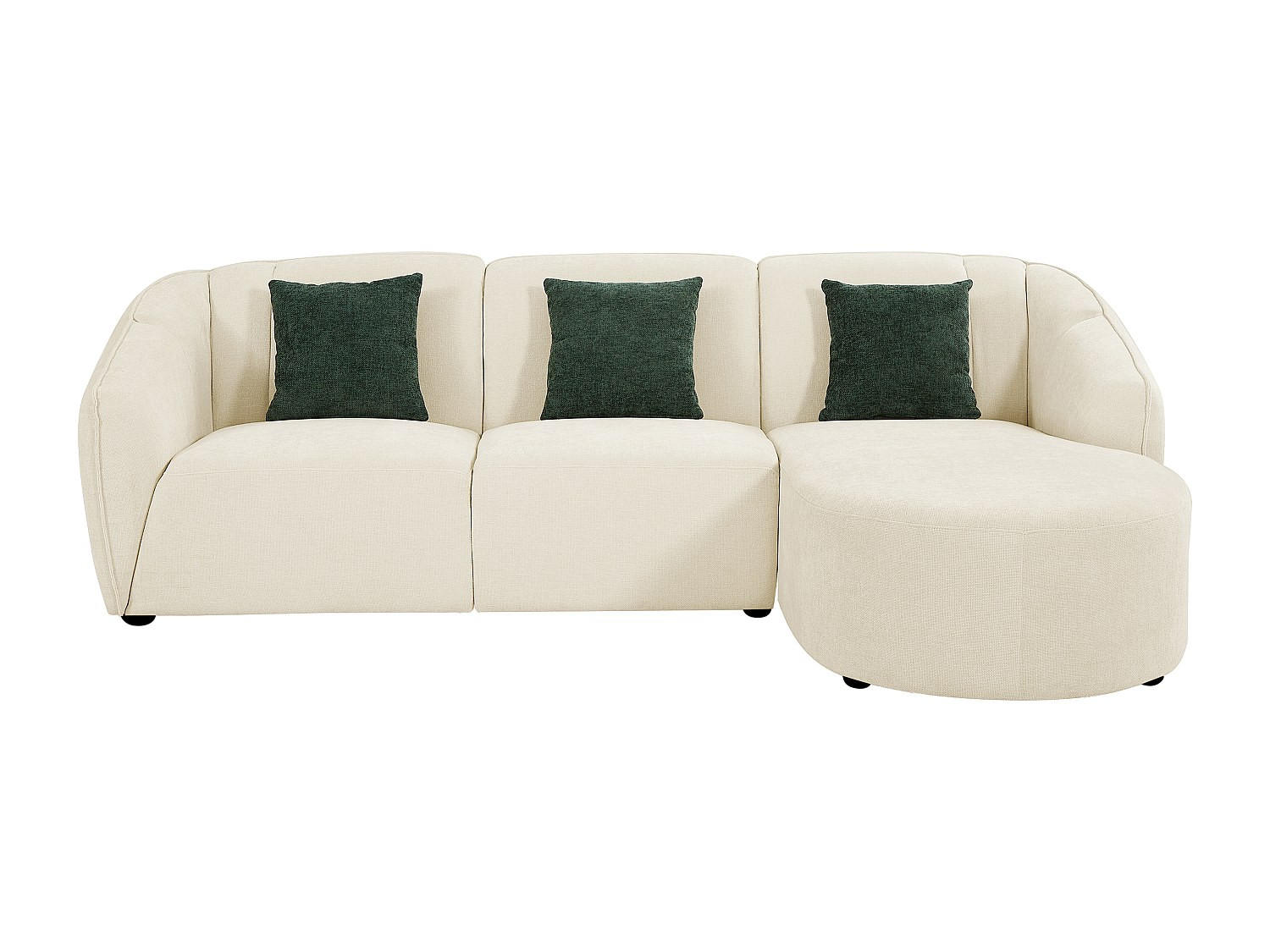SOFA ohne Schlafmöglichkeit - 5 Personen - Stoff - Beige - Beige, Textil (272/86/169cm) - Vente-Unique