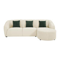 SOFA ohne Schlafmöglichkeit - 5 Personen - Stoff - Beige - Beige, Textil (272/86/169cm) - Vente-Unique