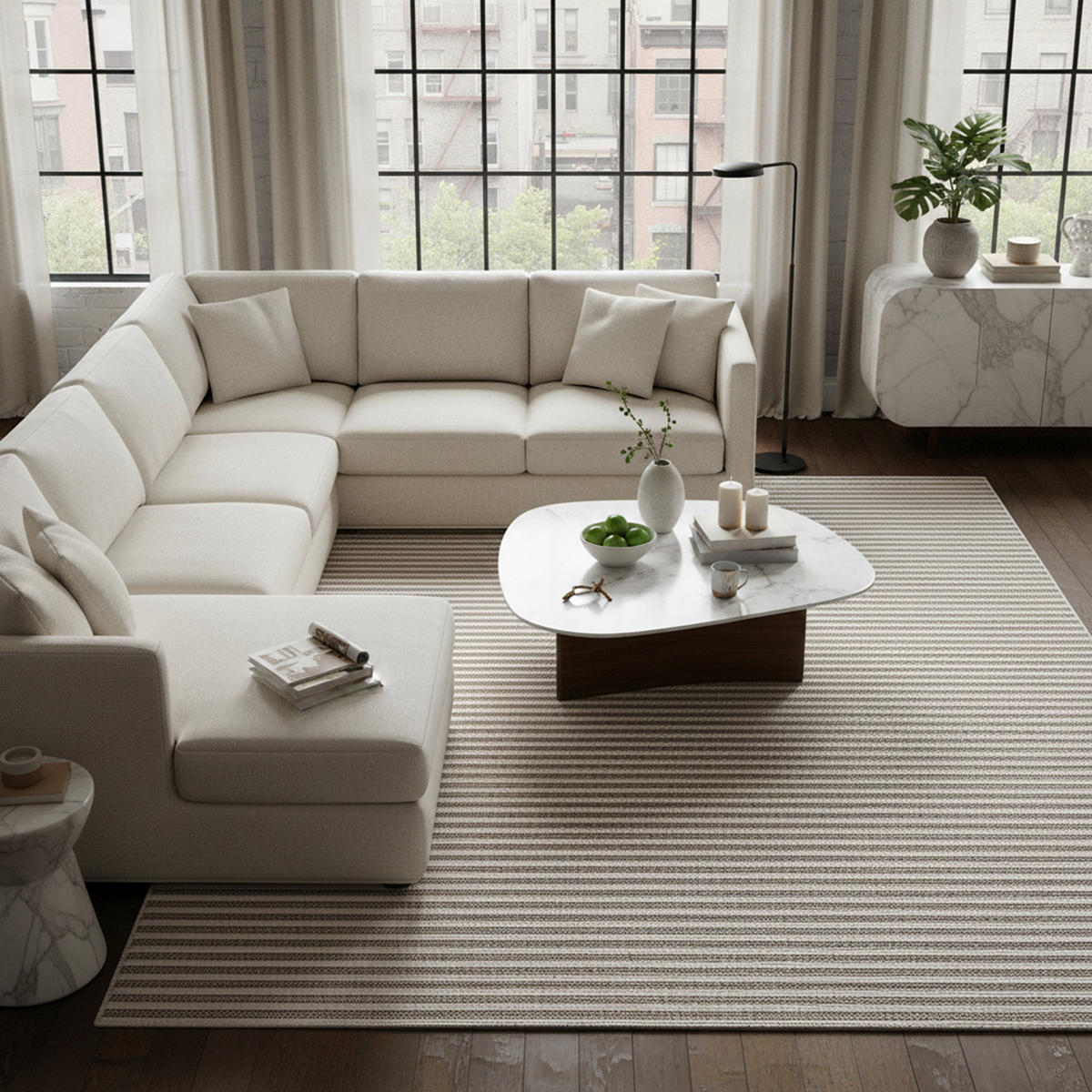 SOFT-TEPPICH Jacky Beige 80x150 cm - Beige, Textil (80/150cm) - Tesso Living