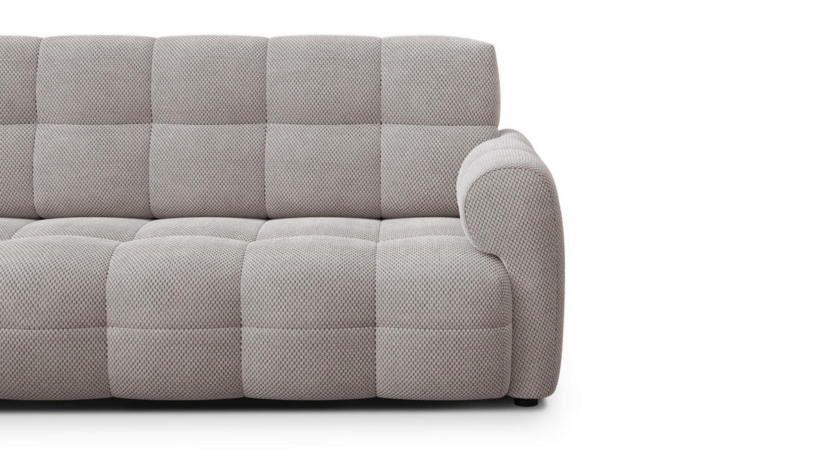 ECKSOFA MELLOW 4-Sitzer, beige - Beige/Schwarz, Holz/Textil (262/156cm) - Courtois Laville