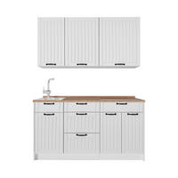 JEDNOTKOVÁ KUCHYNĚ Fame-Line, Bílý venkovský dům/Bílá, 150 cm, PD Dub - bílá, kompozitní dřevo (150/81.2/60cm) - Vicco