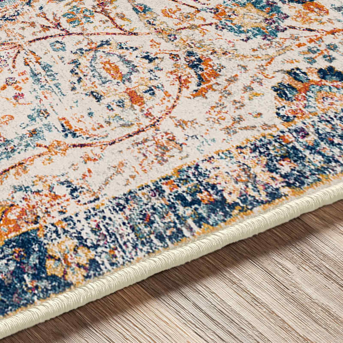 VINTAGE-TEPPICH 160/220 cm Blau - Blau, Textil (160/220cm)