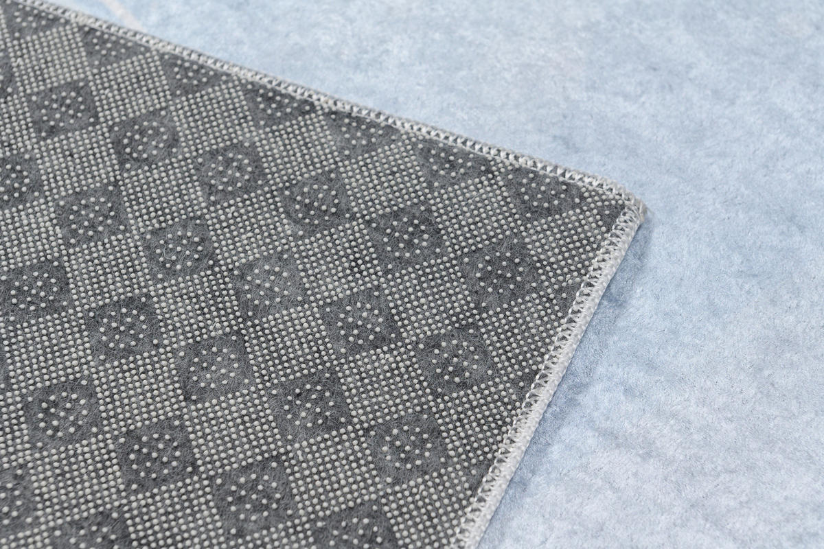 TEPPICH EMMA Grau 80/150 cm - Grau, Kunststoff (80/150cm) - Tapiso