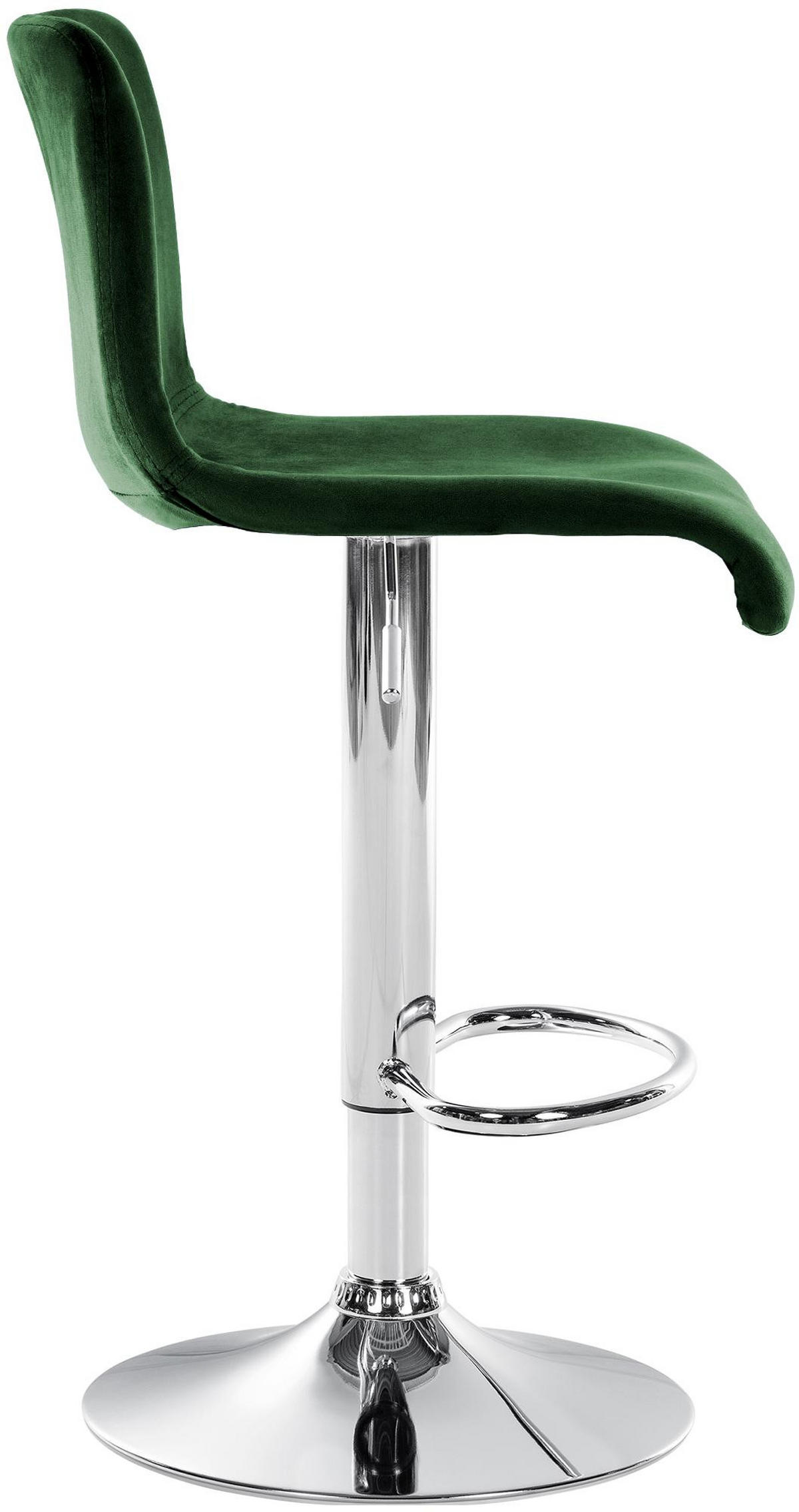 BARHOCKER Samt Grün - Grün, Textil (39/83/36cm) - CLP