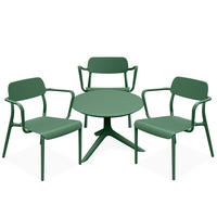 GARTENMÖBEL-SET GALIO, 4-tlg - Grün, Kunststoff - KONSIMO®