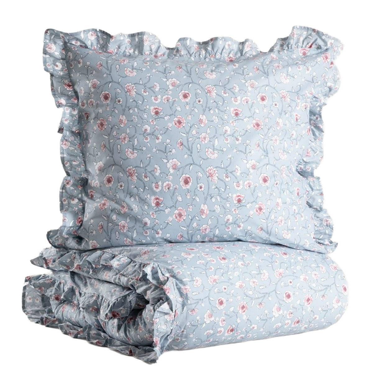 BETTWÄSCHE Julia Baumwolle 140/200 cm - Blau, Textil (140/200cm) - Homla