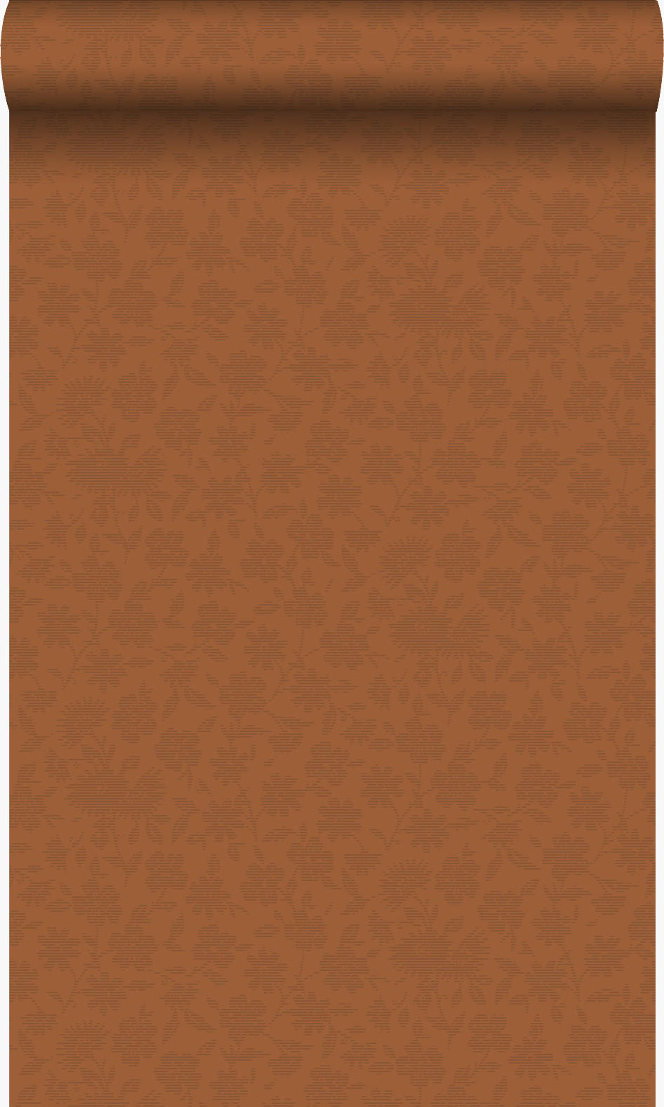 TAPETE Blumen 53 cm x 10.05 m - Orange, Papier (53/1000cm) - Origin Wallcoverings