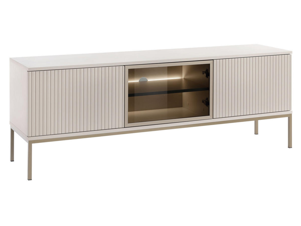 TV-LOWBOARD Sento RTV154 - Kaschmir, Holzwerkstoff/Metall (154/56/39cm) - MIRJAN24