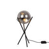 TISCHLAMPE Orb Axis Dreibein Rauch/Schwarz - Anthrazit, Glas (20/20/55cm) - s.luce