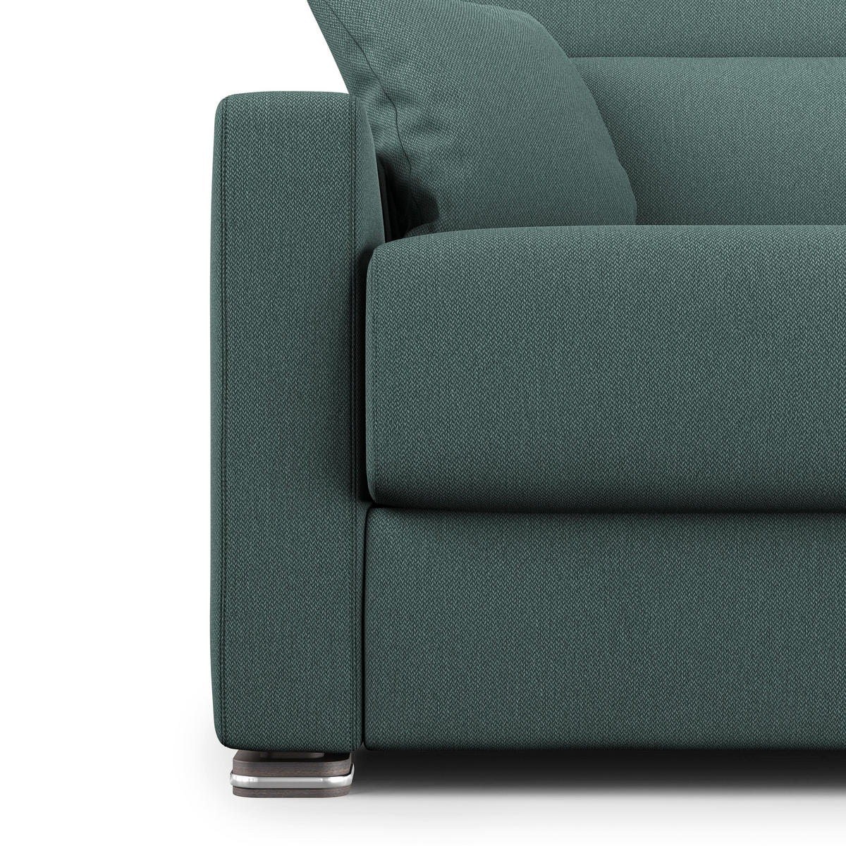 SCHLAFSOFA Amber - Grün, Textil (191/100/98cm) - Divani.store