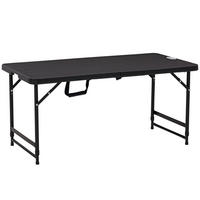 GARTENTISCH Dunkelgrau 118.0/60.0/74.0cm - Dunkelgrau, Metall (118/60/74cm)