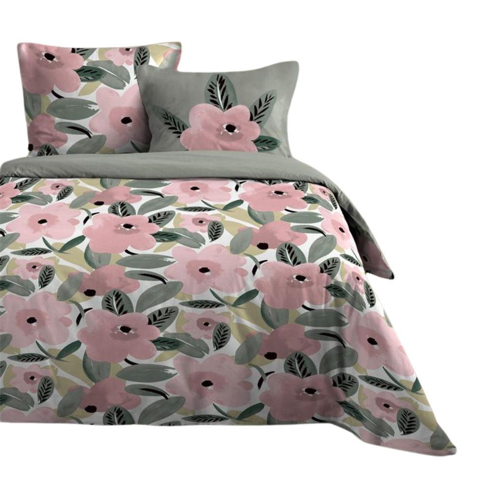 BETTWÄSCHE-SET Baumwolle Dorine 240/220 cm - Multicolor, Naturmaterialen (220/240cm)