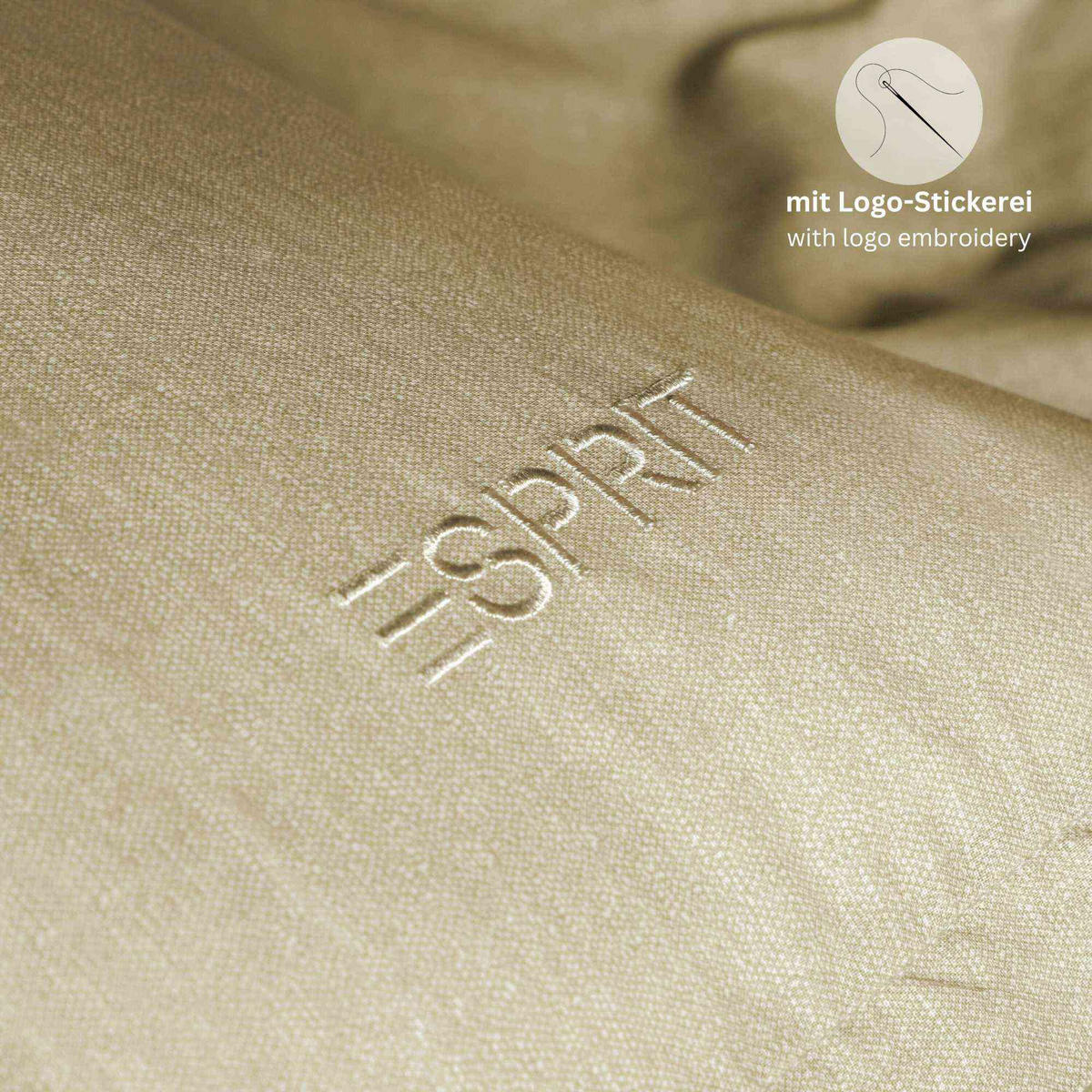 RENFORCE BETTWÄSCHE HARP 2er Set - Beige, Textil (135/200cm) - Esprit