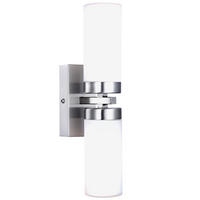 WANDLEUCHTE SPACE Metall Silber - Silberfarben, Glas (6/31/10cm) - Globo Lighting