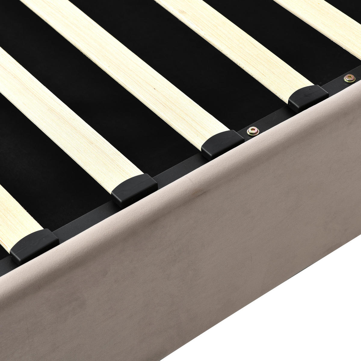 STAURAUMBETT Grau 200/90 cm - Grau, Metall (96/203cm) - Urban Meuble