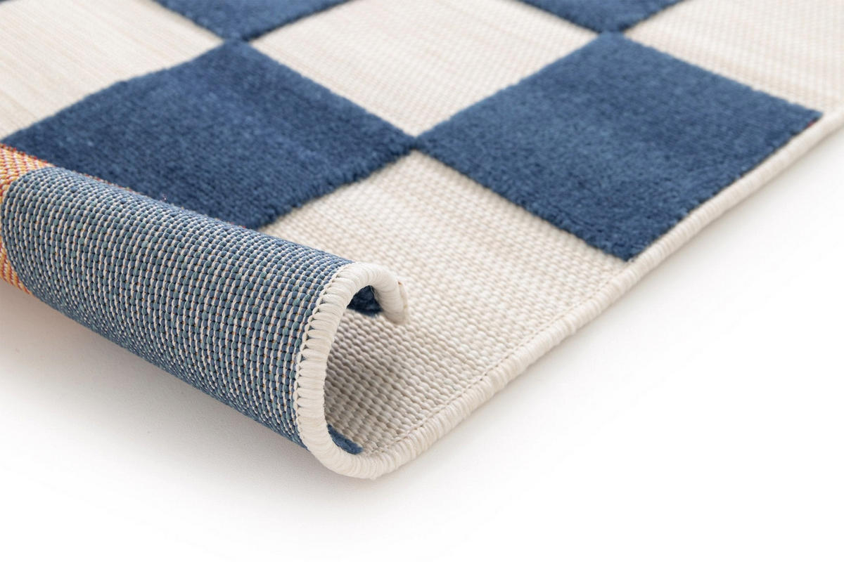 KINDERTEPPICH mit geschnitztem effekt blau - Blau, Textil (160/230cm) - AFK Living