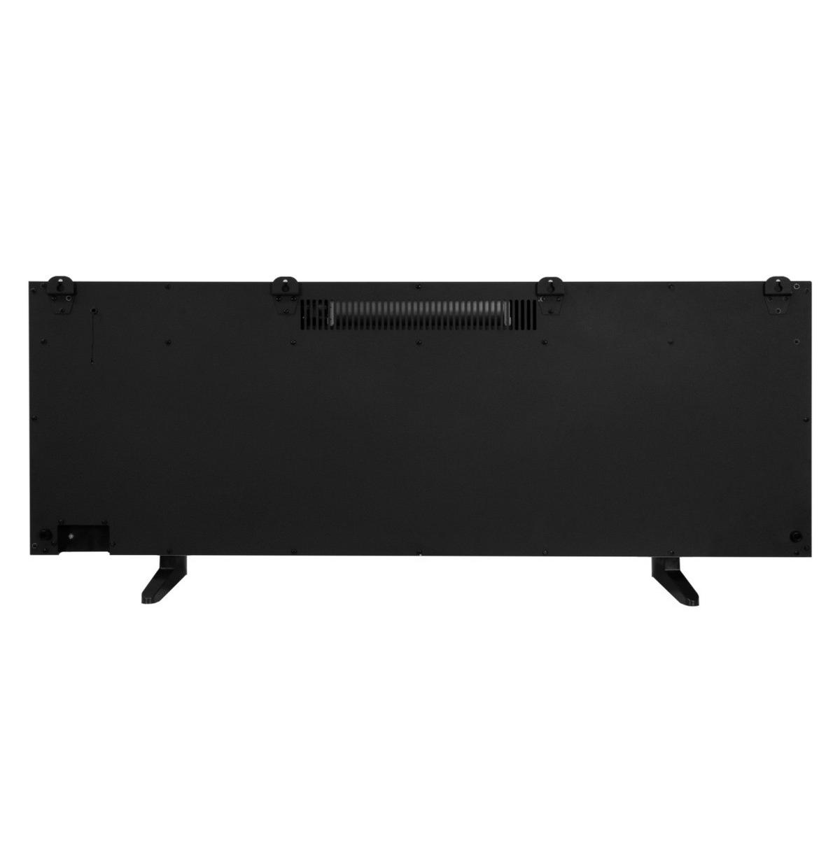 WANDKAMIN Einbau Elektrokamin 152cm - Schwarz, Metall (152/1/15cm) - Monstershop