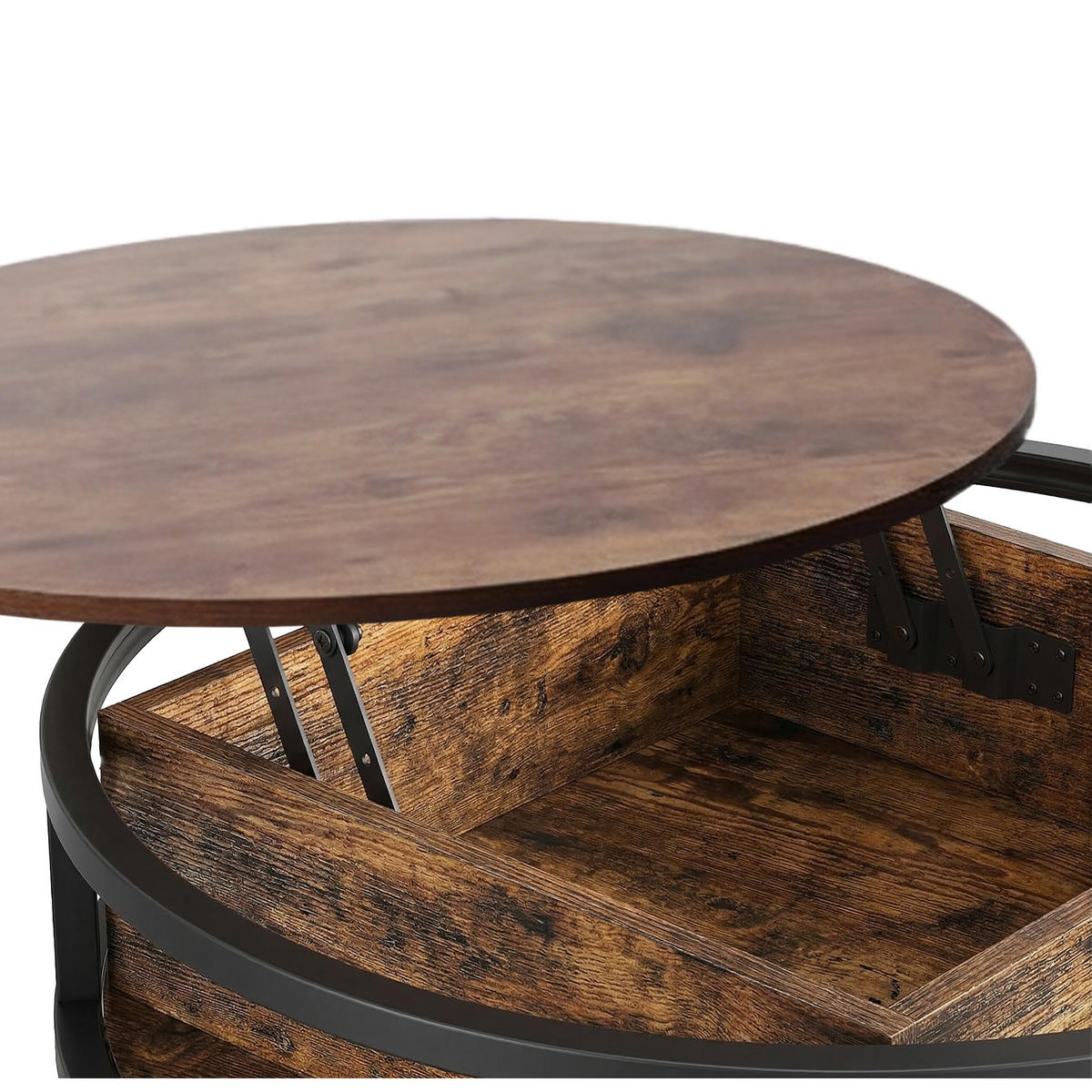 COUCHTISCH - Multicolor, Holzwerkstoff/Metall (80/80/46cm) - Relaxdays