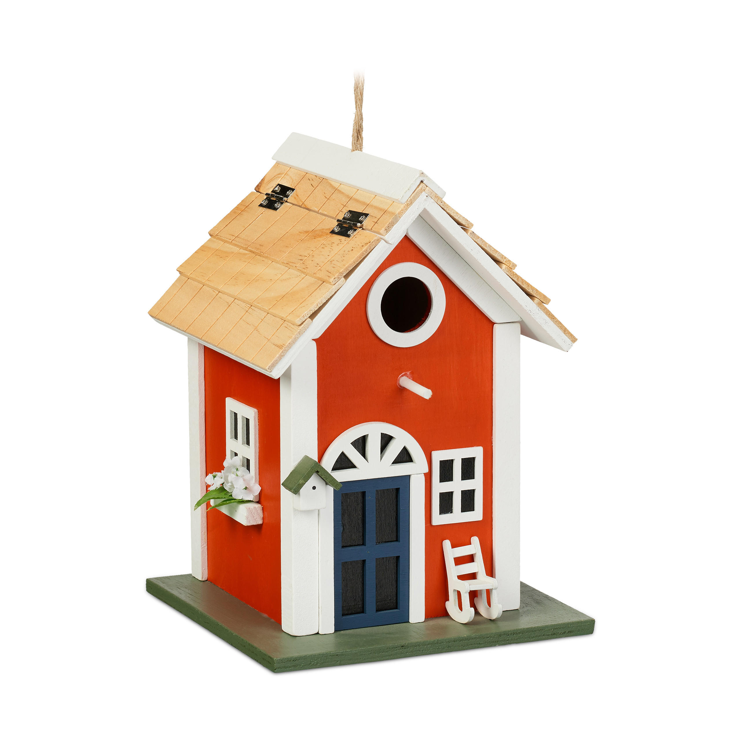 DEKOVOGELHAUS - Multicolor, Holz (18.5/25/18.5cm) - Relaxdays
