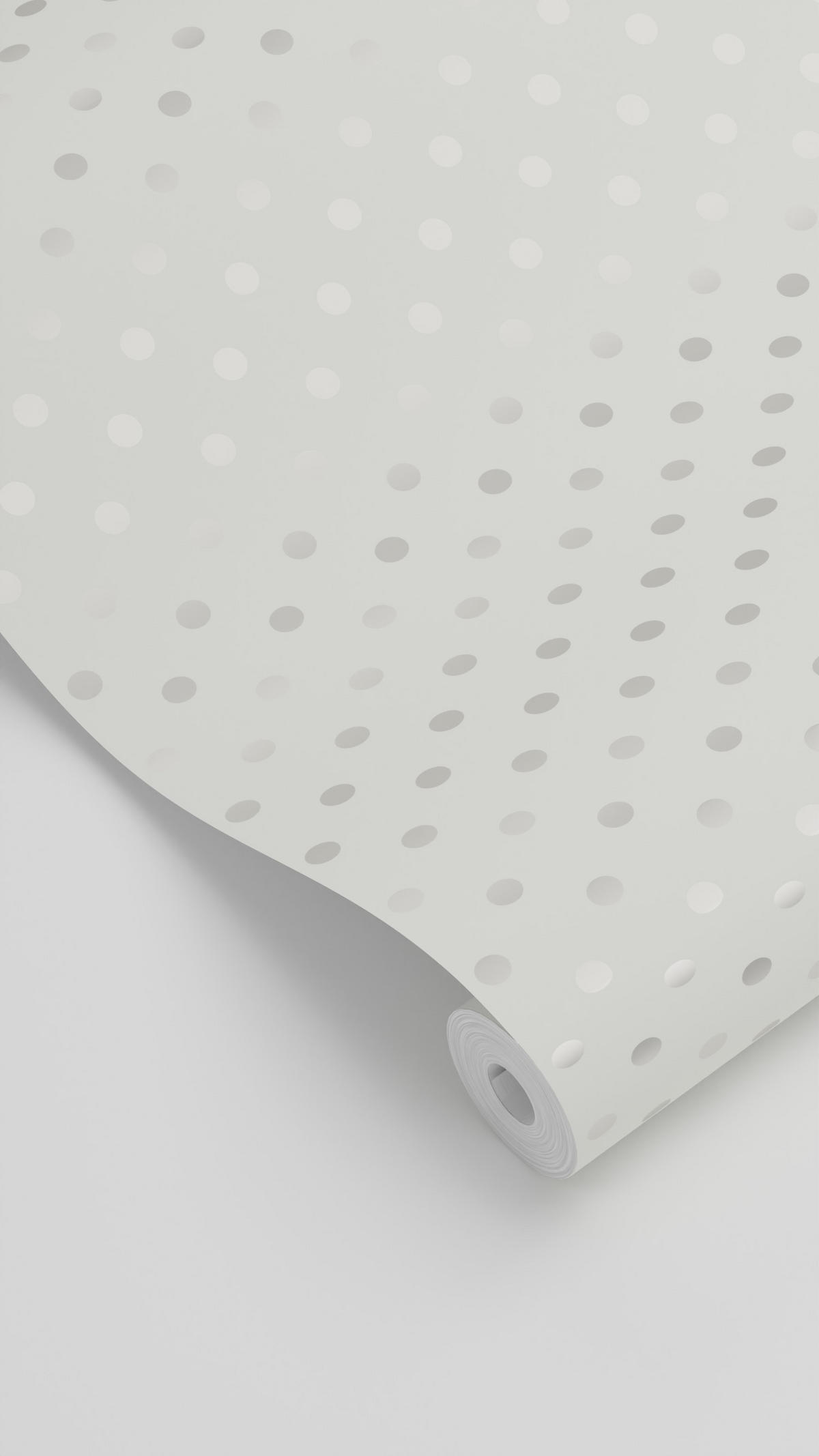 TAPETE Punkte 53 cm x 10.05 m - Weiß, Papier (53/0.1cm) - ESTAhome