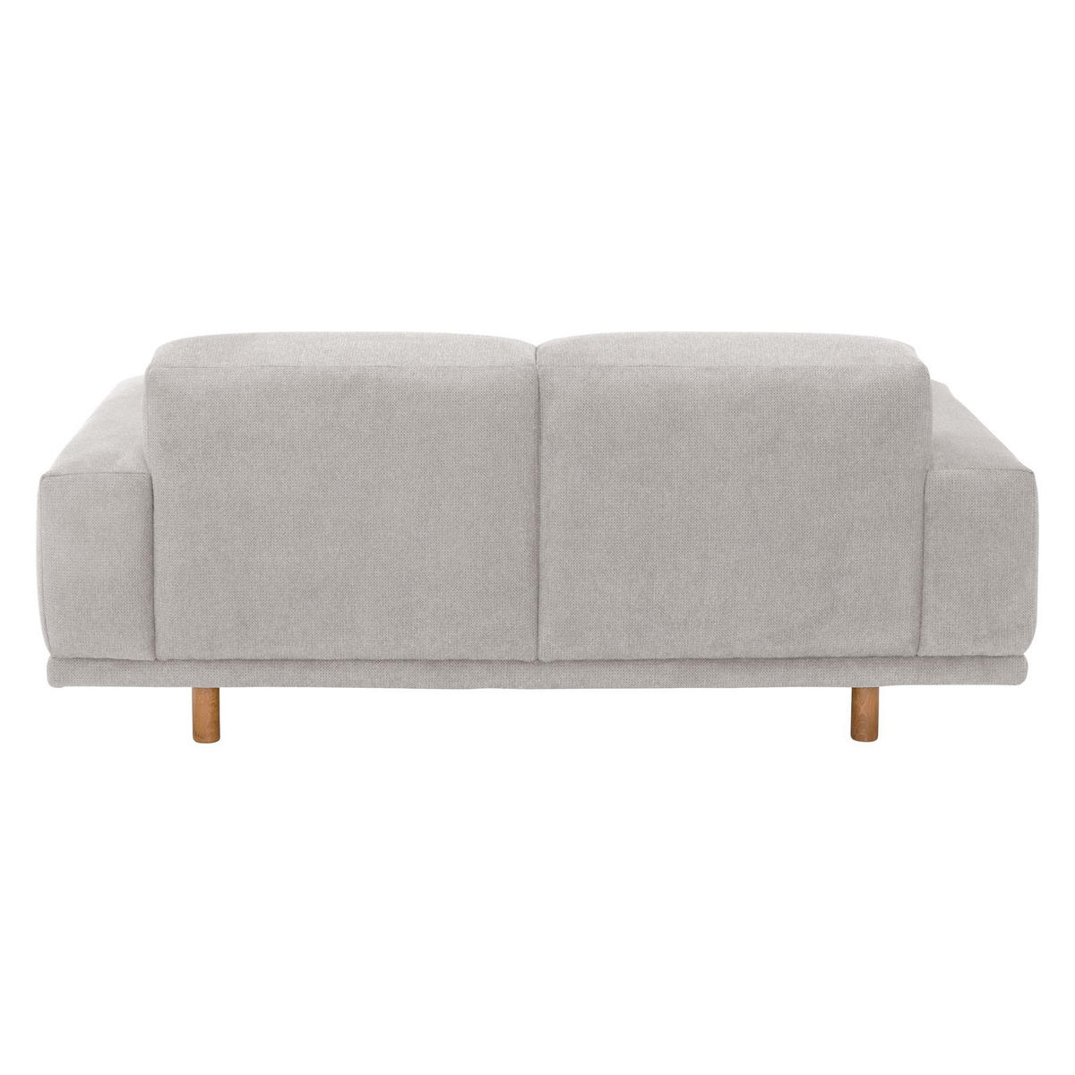 SOFA 2-Sitzer Kattryna Flachgewebe silber - Silberfarben, Kunststoff (162/70/92cm) - 58aufmkessel