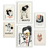 POSTER Set Mit 6 Schwarztintenbalance Größe A3 & A4 Weißer Rahmen - Weiß, Papier (29.7/1cm) - Nacnic