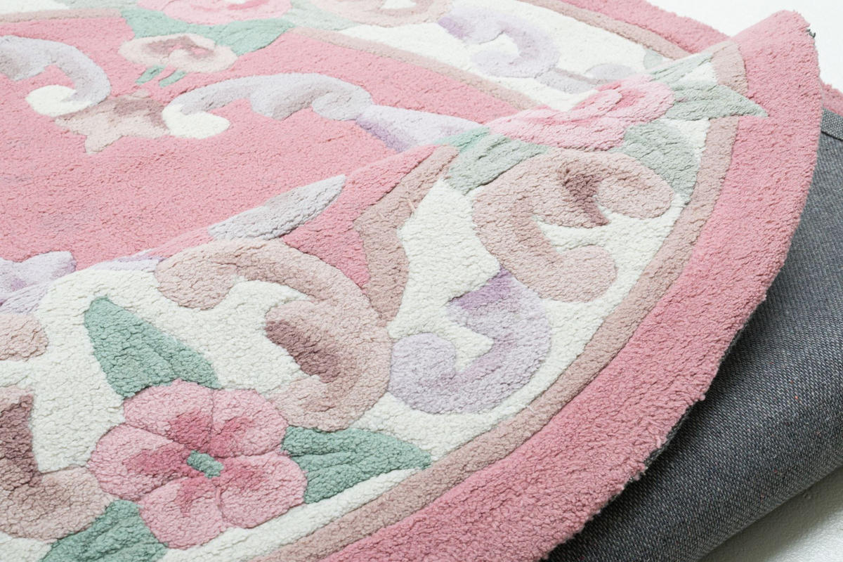 HANDTUFTTEPPICH Ming 190x290 cm - Rosa, Textil (190/290cm) - THEKO