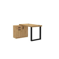 SCHREIBTISCH MALTESA 138x67x78,1 cm Bürotisch Computertisch, Eiche Artisan - Eiche Artisan, Holzwerkstoff (67/138/78.1cm) - MASSENO