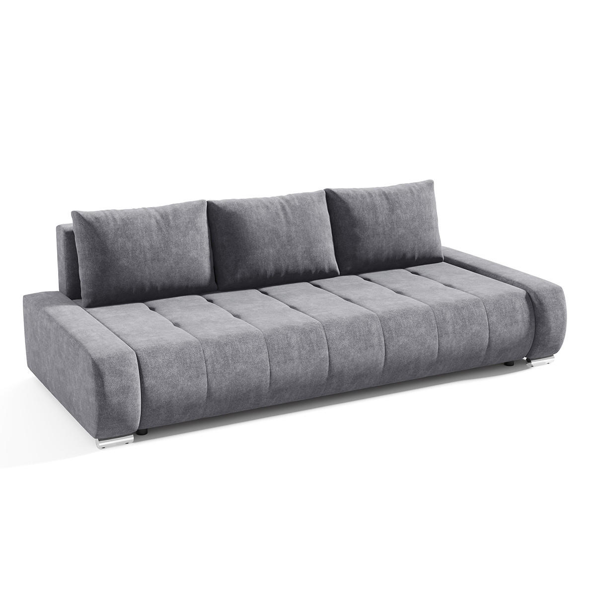 SCHLAFSOFA Jonas 3 Sitzplätze Grau - Grau, Holzwerkstoff (240/85/110cm) - Petits-meubles