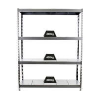 SCHWERLASTREGAL BIG METAL YETI FOUR | HxBxT 200x150x60cm | Fachlast 400kg | Grau - Grau, Metall (150/200/60cm) - PROREGAL