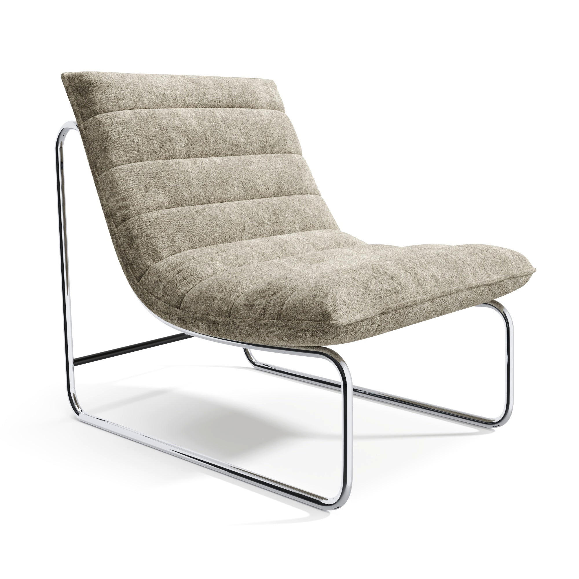 SESSEL Texturierter Samt Taupe 67.5cm - Taupe, Textil (67.5/78.5/85cm) - Sia Home