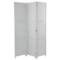 RAUMTEILER Bambu 3-tlg. Bambus Holz grau - Grau, Holz (120/170/3cm) - DESIGN DELIGHTS