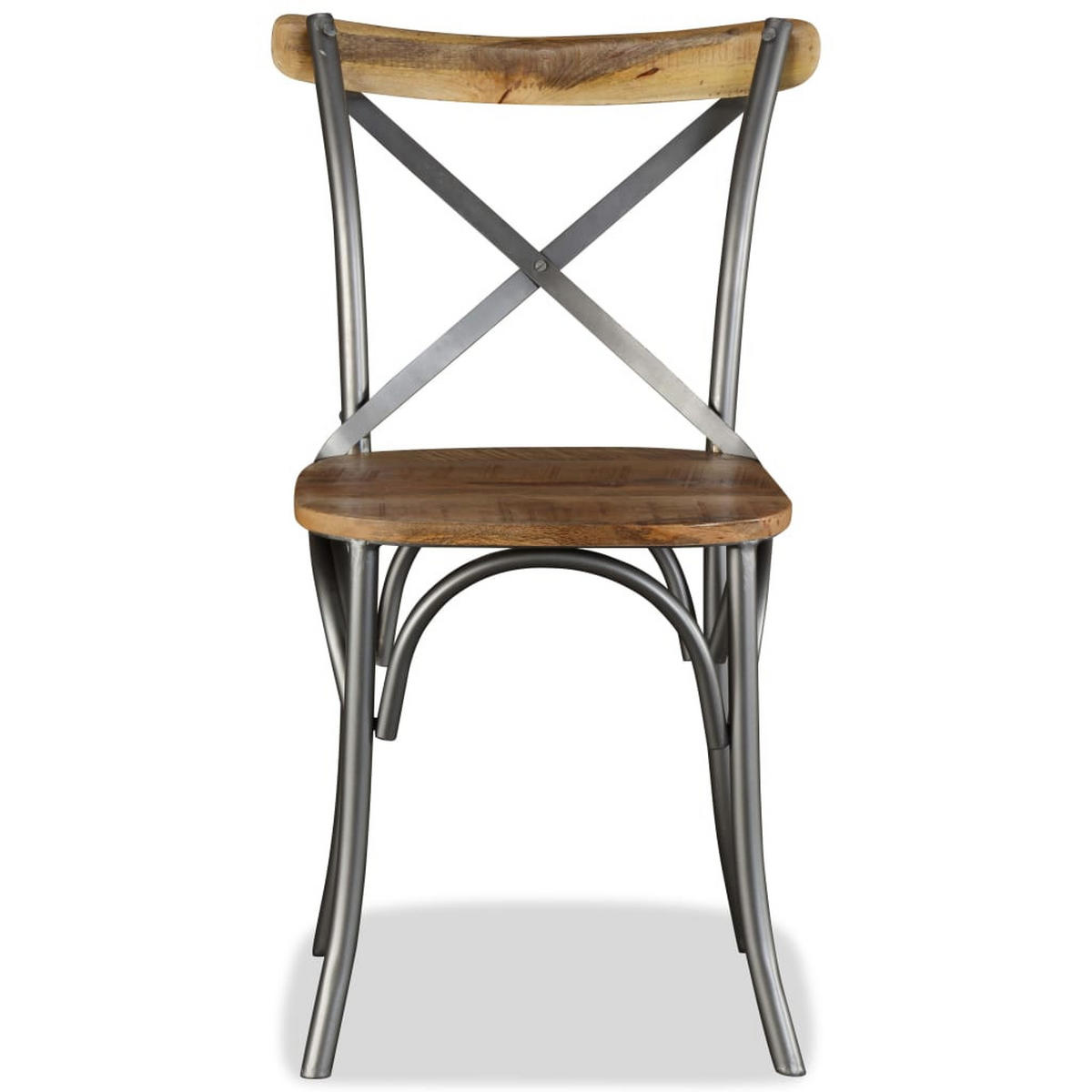 ESSZIMMERSTÜHLE 2 Stk. Massivholz Mango 51*52*84cm - Multicolor, Holz (51/84/52cm) - ZMH