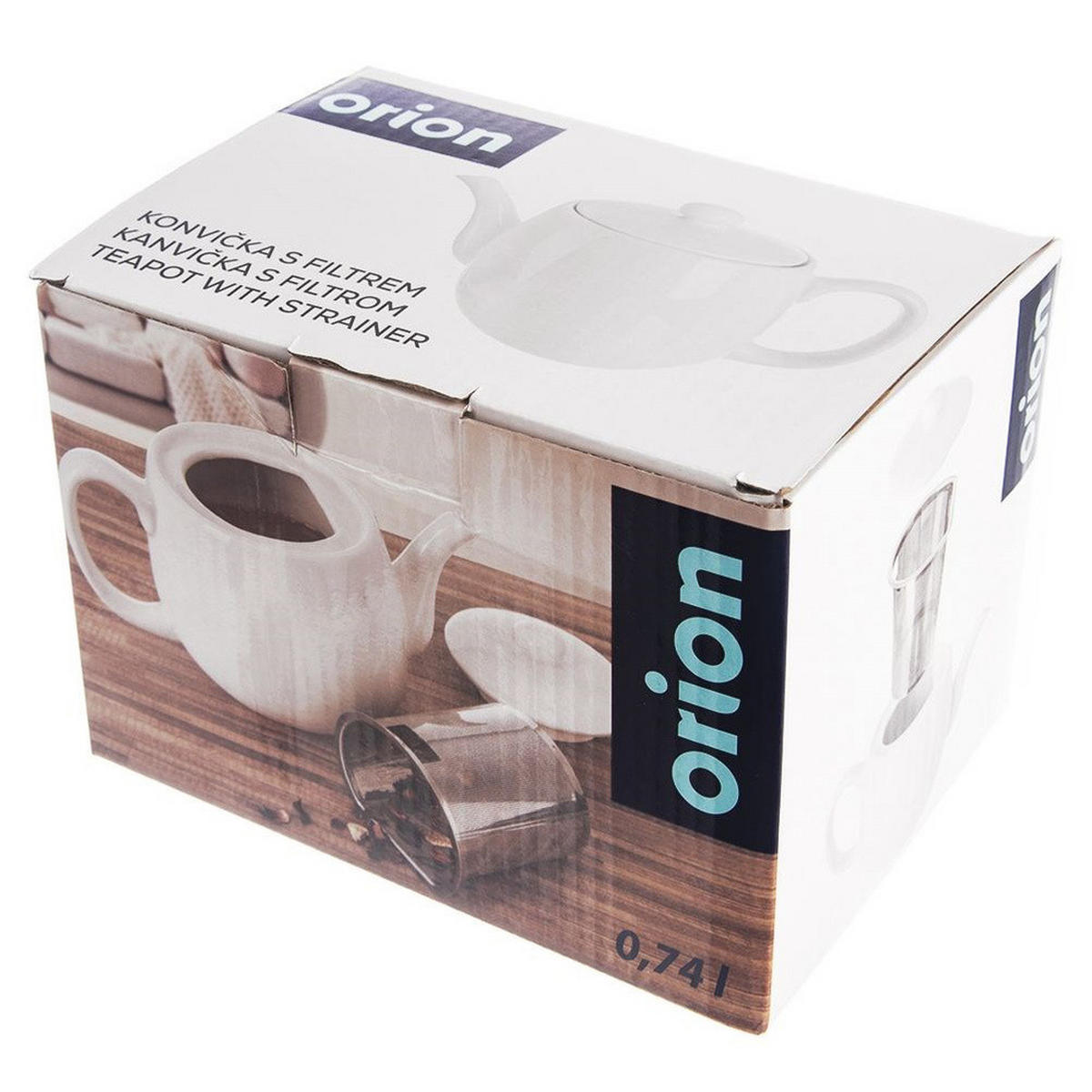 TEEKANNE Porzellan Mona mit Teesieb 700 ml Weiß - Weiß, Keramik (0.7L) - Orion 