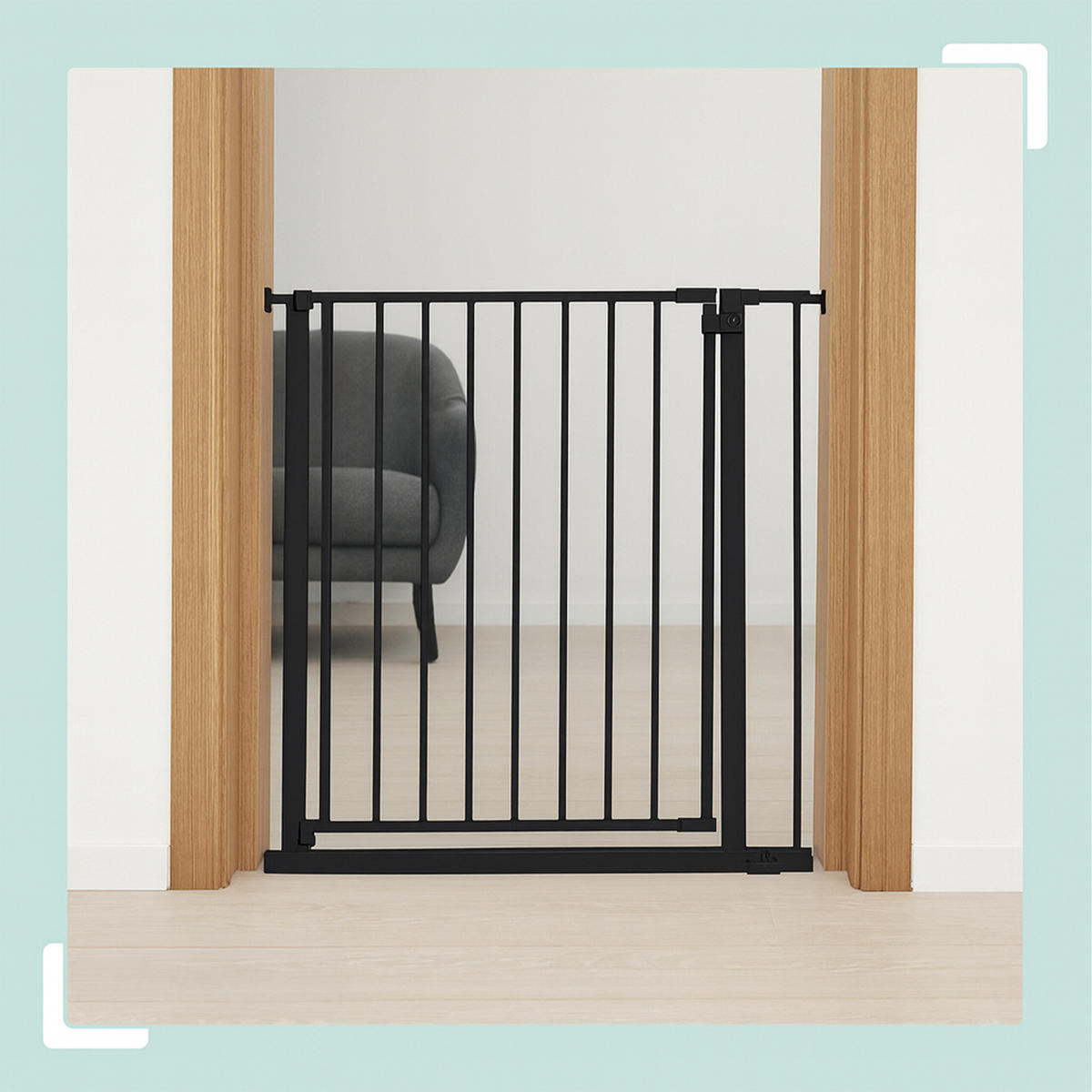 TREPPENSCHUTZGITTER - Schwarz, Kunststoff/Metall (87/1cm) - Relaxdays