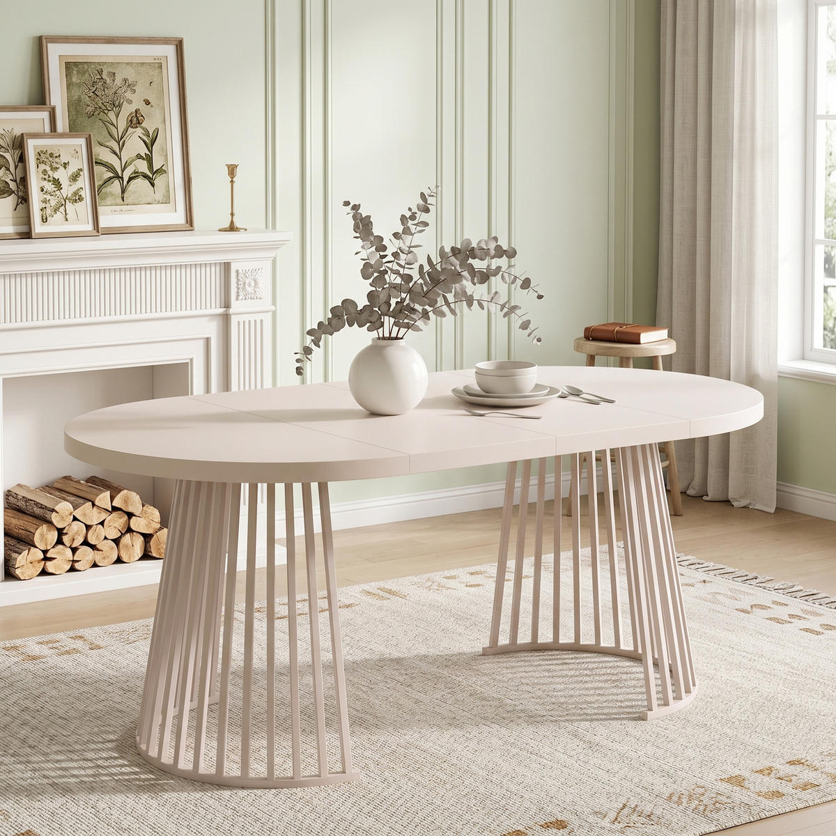 ESSTISCH Kaschmir ausziehbar 100-176cm 4-8 Personen 100cm - Kaschmir, Holzwerkstoff (176/100/76cm) - FLIEKS