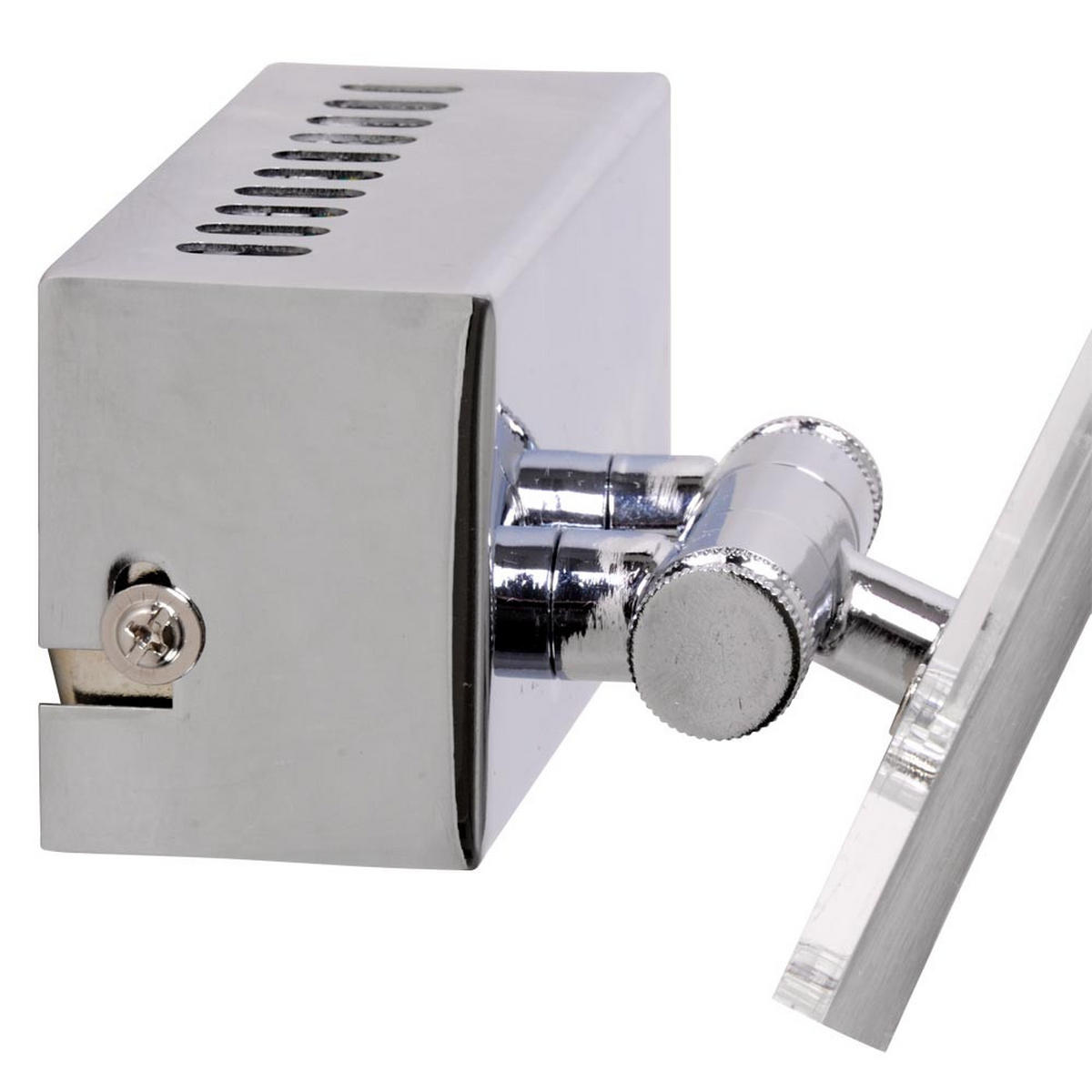 LED WANDLEUCHTE Linnea Chrom Silber - Silberfarben, Glas (15/10/8.8cm) - Globo Lighting