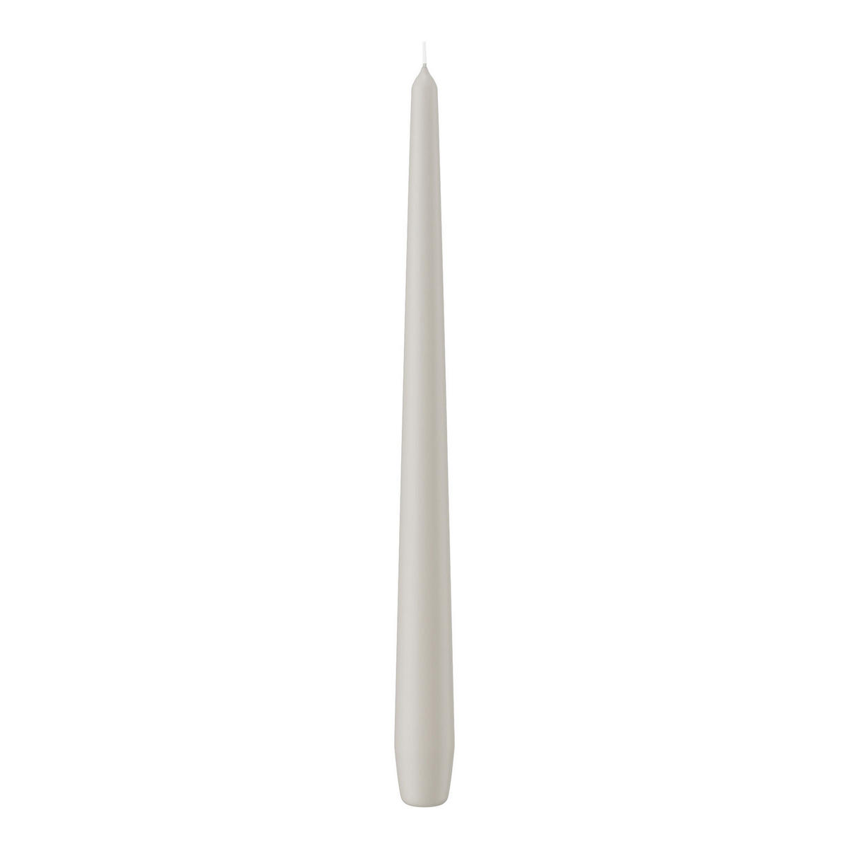 SPITZKERZEN Zinn Grau 300 x Ø 25 mm, 12 Stück - Hellgrau, Paraffin (2.5/30/30cm) - Wiedemann Kerzen