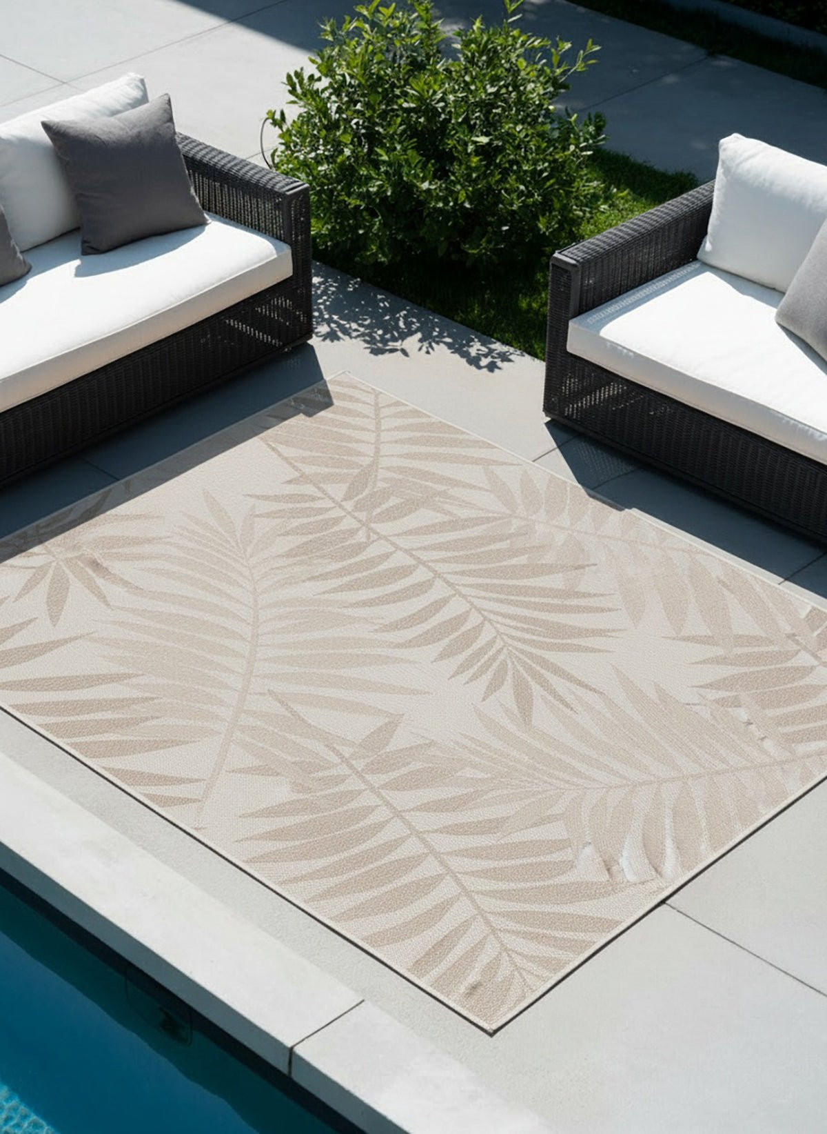 DESIGN Teppich für Innen und Außen beige - Beige, Textil (120/170cm) - AFK Living