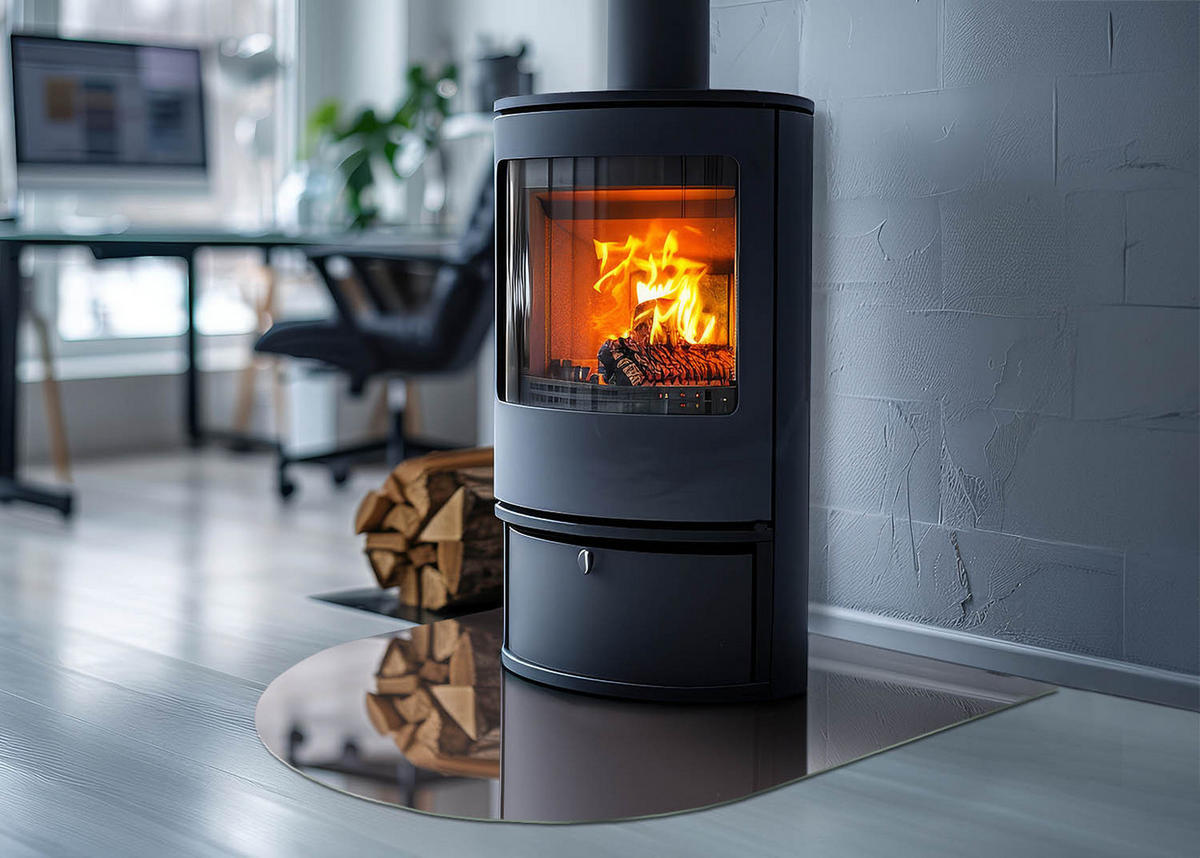 GLASPLATTE für Kamin 80x70 cm Rosa - Pink, Glas (80/70/0.4cm) - ArtPrintCave