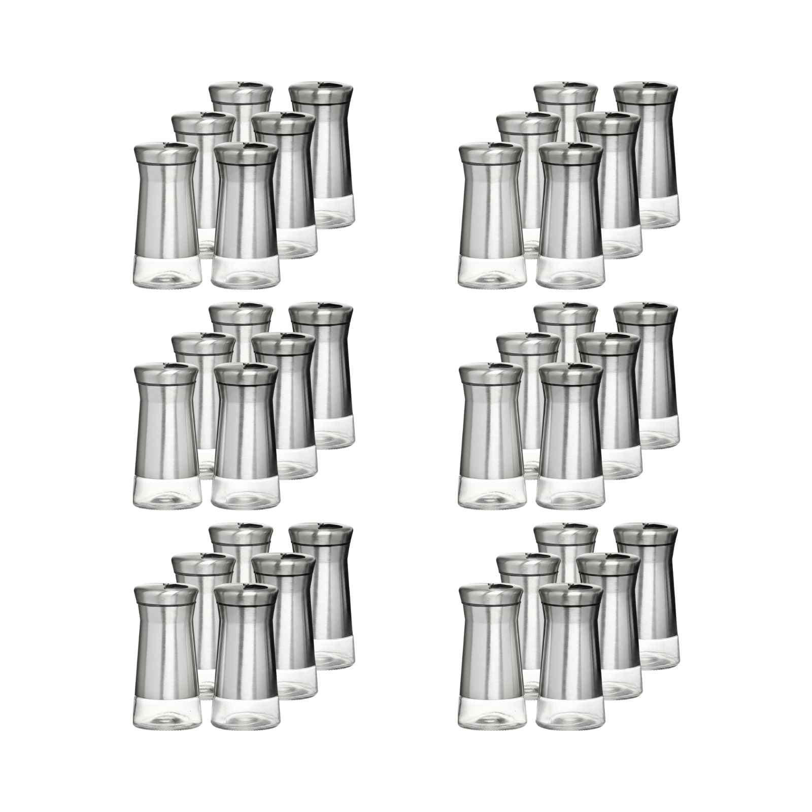 SALZ- & PFEFFERSTREUER Basic transparent-silber 120 ml 36er Set - Transparent/Silberfarben, Glas/Metall (6/12.5/12cm) - Ritzenhoff Breker