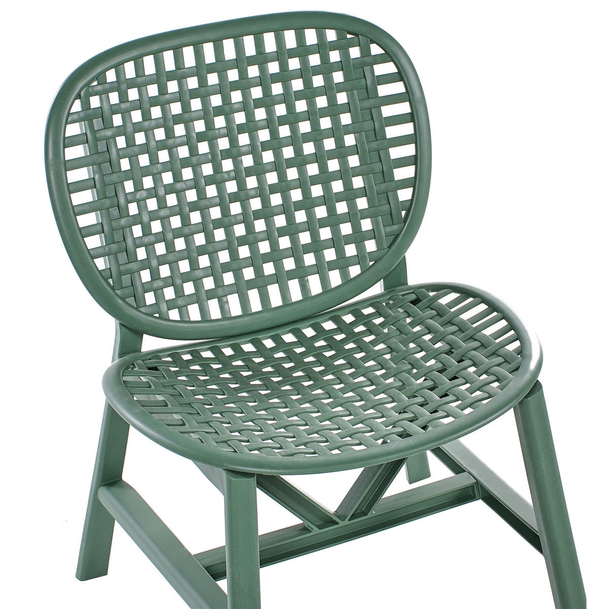 BISTRO-SET Grün Sicelle - Grün, Kunststoff - Beliani