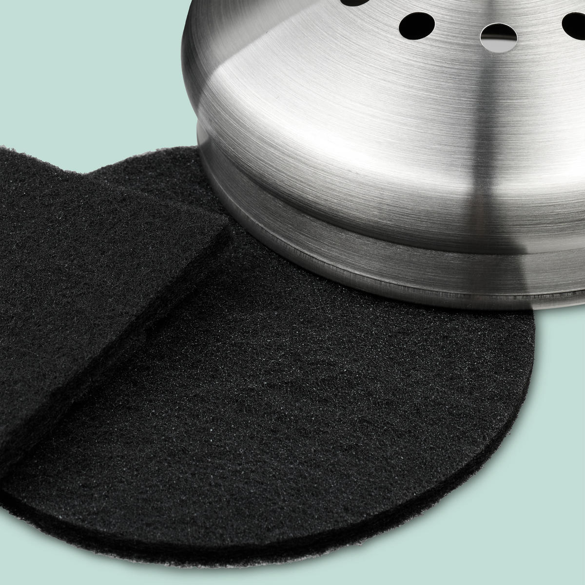 KOMPOSTEIMER - Silberfarben, Naturmaterialen/Textil (21/29/18.5cm) - Relaxdays