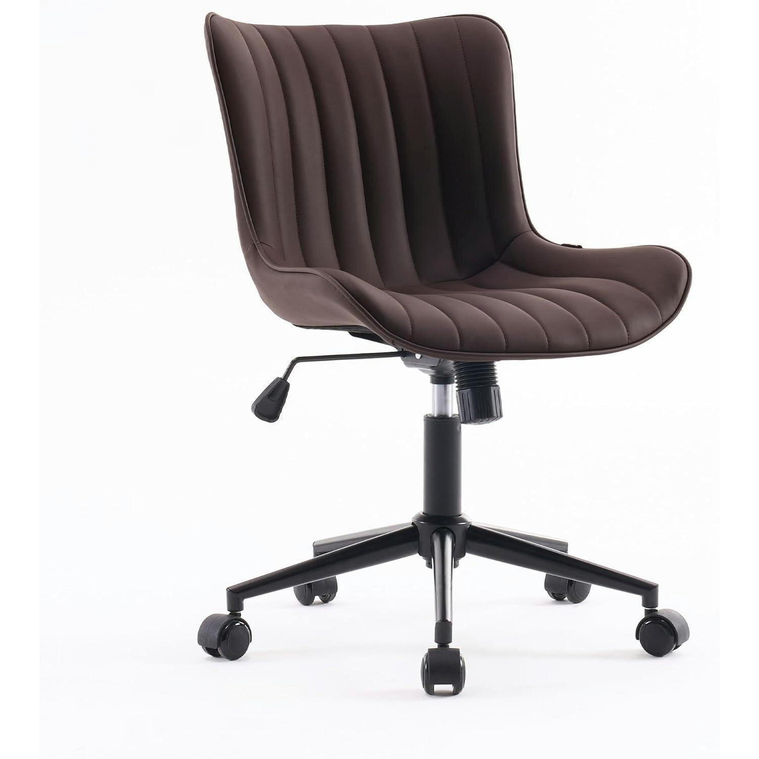 BÜROSTUHL Ergonomisch PU-Leder Braun - Braun, Kunststoff (53/93/46cm)