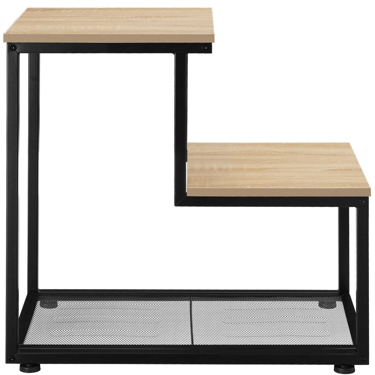 BEISTELLTISCH Halifax,60,5 x 35,5 x 60,5 cm,Industrial Holz hell, Eiche Sonoma - Naturfarben, Holz (60.5/35.5/60.5cm) - tectake